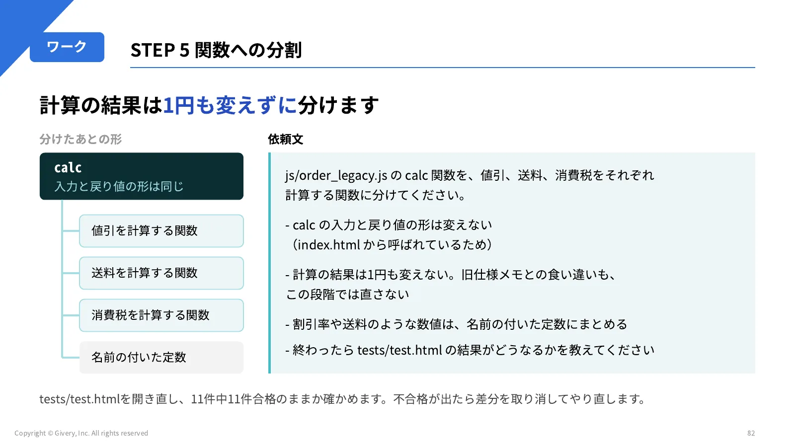 82ページ STEP 5 関数への分割